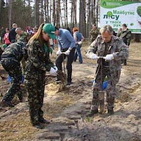 Аграрний міністр Микола Присяжнюк садив ліс у Краснобірці